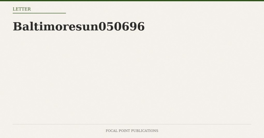 Baltimoresun050696