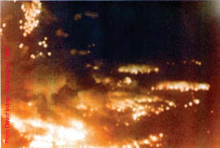 Firestorm over German city