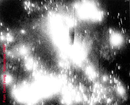 Bomb falling into the inferno