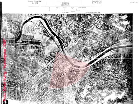 Target map used for the Dresden attack