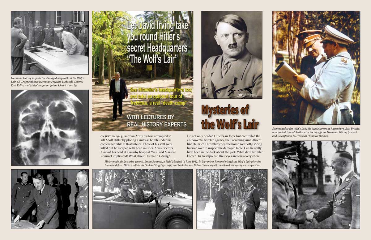 Wolf's Lair tour brochure, pages 2-3